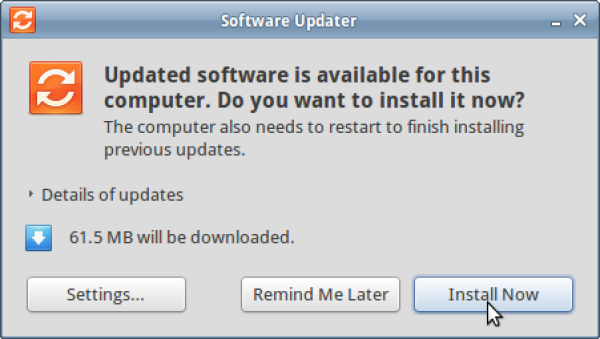 software update install